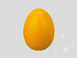 Printed Stress Ball Yellow Egg