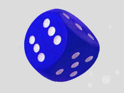 Stress Ball Large Dice with White Dots