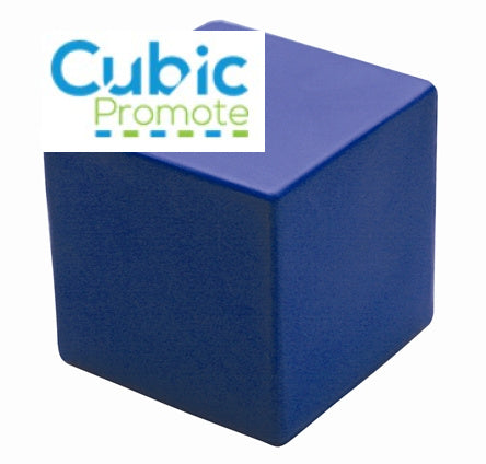 Stressball Shape Cube blue