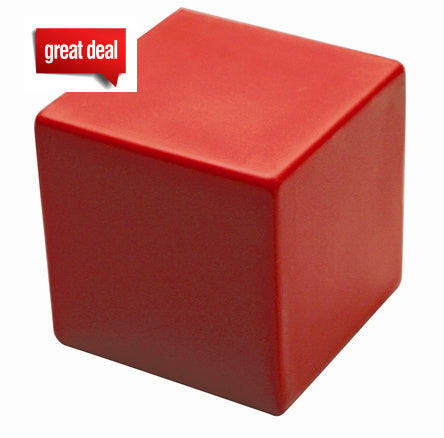 Stressball Shape Cube red