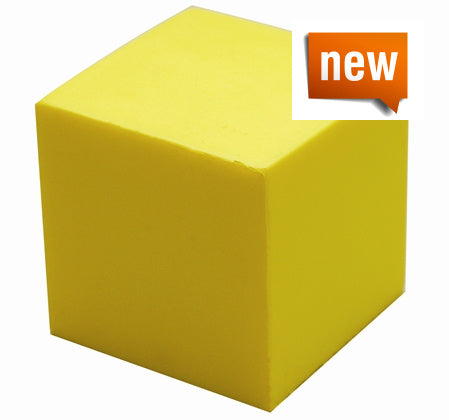 Stressball Shape Cube yellow